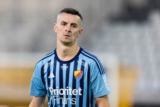Djurgårdens Haris Radetinac deppar
