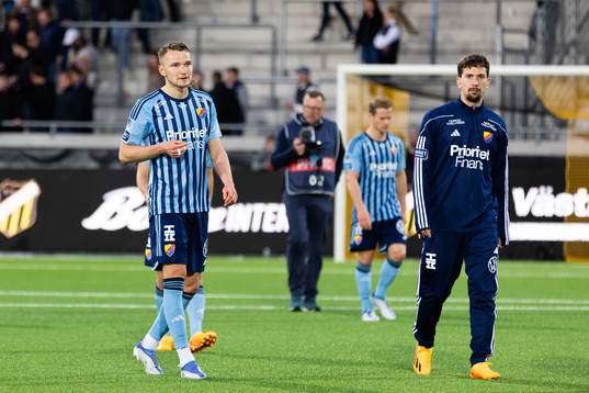 Djurgårdens Piotr Johansson deppar