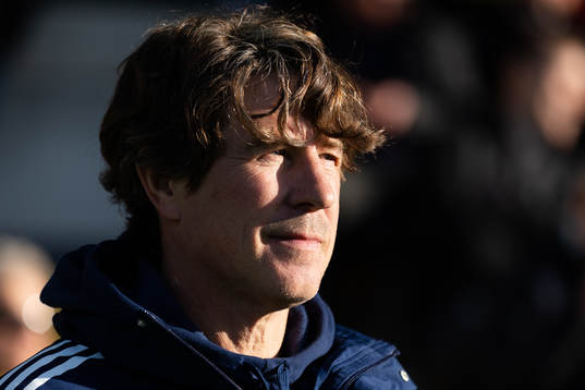 Djurgårdens tränare Thomas Lagerlöf innan