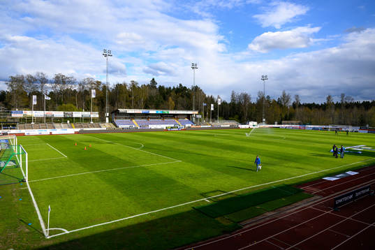 Finnvedsvallen innan fotbollsmatchen i Allsvenskan mellan