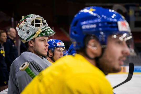 Jesper Wallstedt of Sweden at a practice session