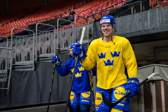 Joel Persson of Sweden at a practice session