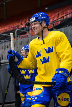 Joel Persson of Sweden at a practice session