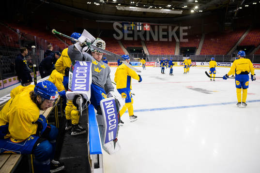 Jesper Wallstedt of Sweden at a practice session