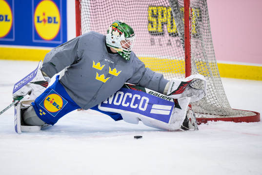 Jesper Wallstedt of Sweden at a practice session