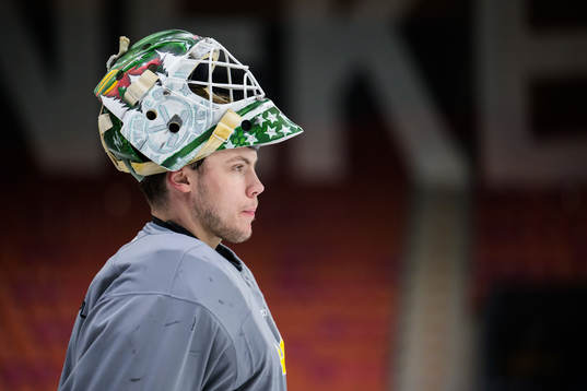 Jesper Wallstedt of Sweden at a practice session