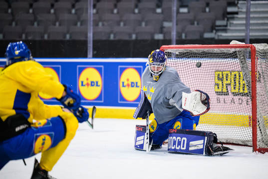 Marcus Högberg of Sweden at a practice session