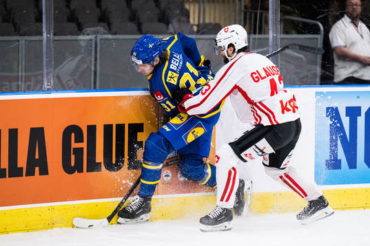 Leo Carlsson of Sweden and Andrea Glauser of Switzerland