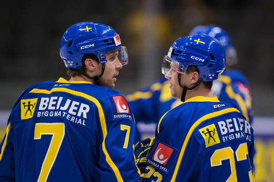 Henrik Tömmernes and Lucas Raymond of Sweden