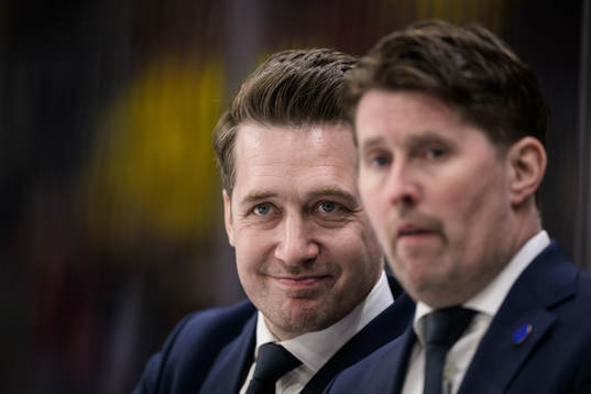 Head coach Sam Hallam and assistant coach Stefan Klockare