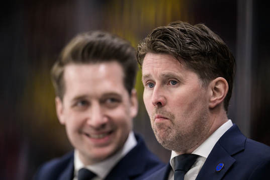 Head coach Sam Hallam and assistant coach Stefan Klockare