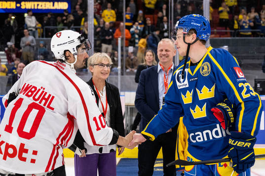 Andres Ambühl of Switzerland and Lucas Raymondof Sweden