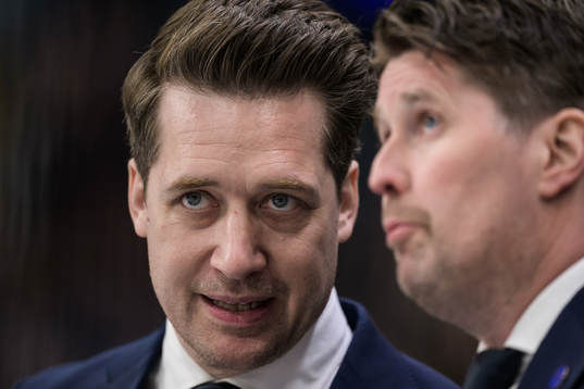 Head coach Sam Hallam and assistant coach Stefan Klockare