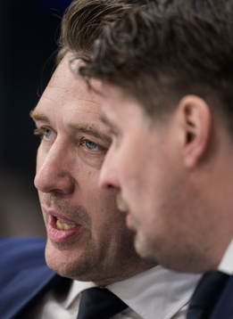 Head coach Sam Hallam and assistant coach Stefan Klockare