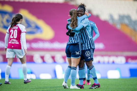 Djurgårdens Tilde Lindwall jublar