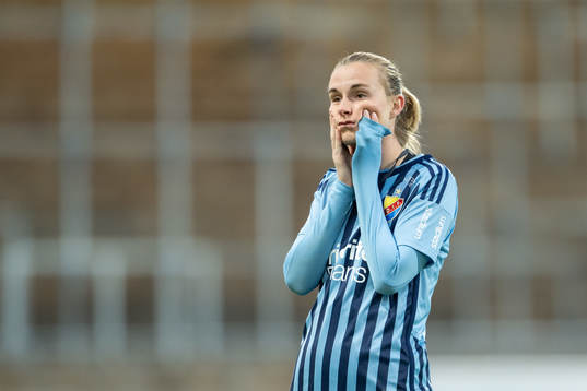 Djurgårdens Kamilla Lilhammer Karlsen deppar