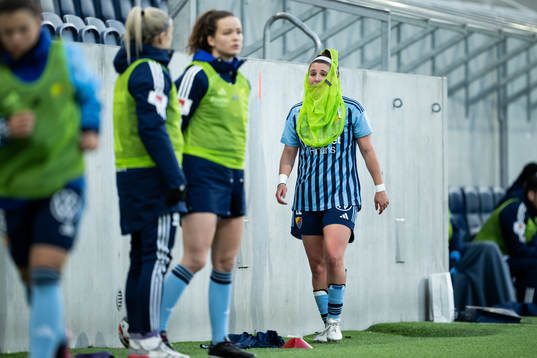 Djurgårdens Hayley Dowd deppar