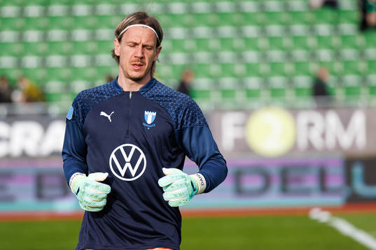 Malmö FFs målvakt Johan Dahlin