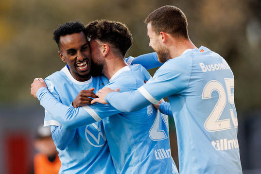 Malmö FFs Taha Ali jublar