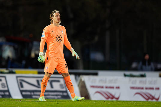 Malmö FFs målvakt Johan Dahlin