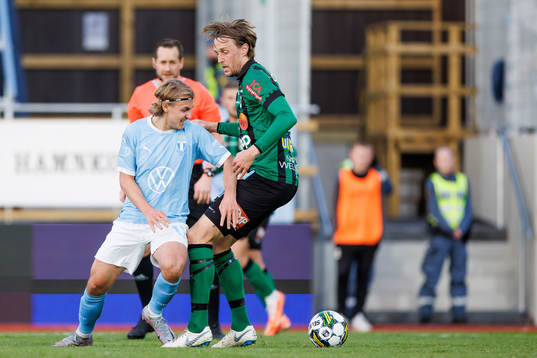 Malmö FFs Sebastian Nanasi och Varbergs Joakim Lindner