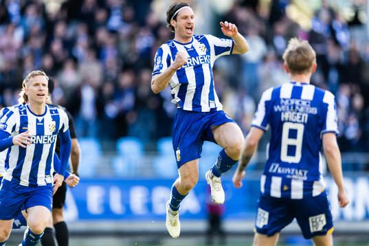 IFK Göteborgs Gustav Svensson jublar