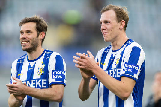 IFK Göteborgs Emil Salomonsson och Adam Carlén