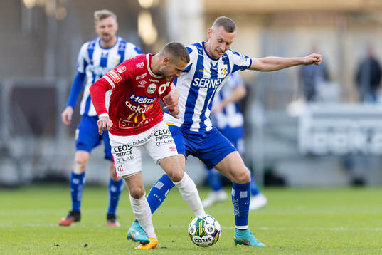 Degerfors Christos Gravius och IFK Göteborgs Sebastian