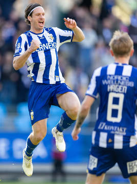 IFK Göteborgs Gustav Svensson jublar