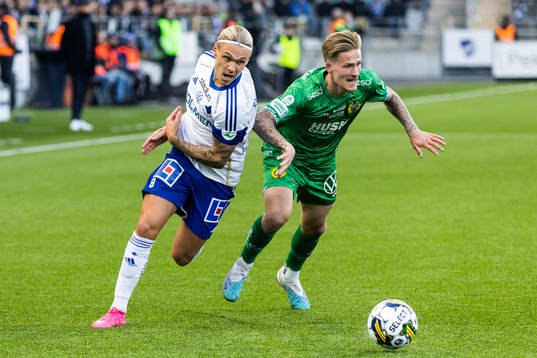 IFK Norrköpings Arnor Sigurdsson och Hammarbys Fredrik