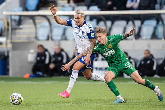 IFK Norrköpings Arnor Sigurdsson och Hammarbys Fredrik