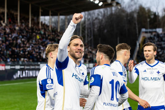 IFK Norrköpings Christoffer Nyman jublar