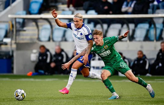 IFK Norrköpings Arnor Sigurdsson och Hammarbys Fredrik