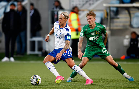 IFK Norrköpings Arnor Sigurdsson och Hammarbys Fredrik