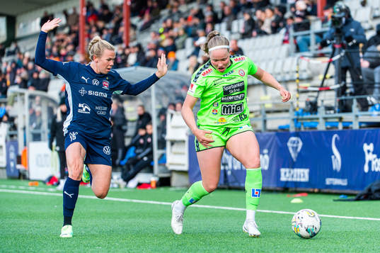 FC Rosengårds Jessica Wik och Kristianstads Hlin