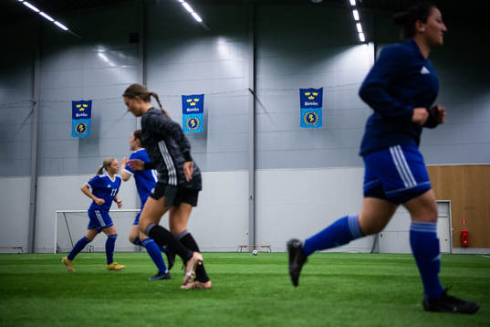 Under matchläger med F17-landslaget