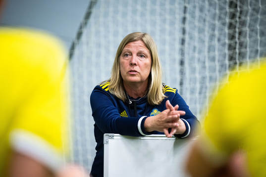 Under matchläger med F17-landslaget