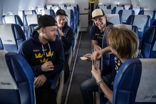 Alexander Nylander, Lucas Raymond, Fabian Zetterlund and
