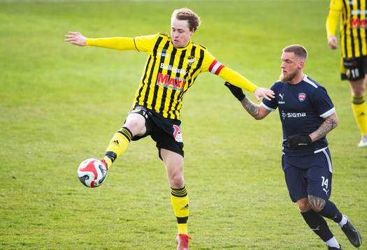 IFK Hässleholms Robin Strömberg i matchen i division 2