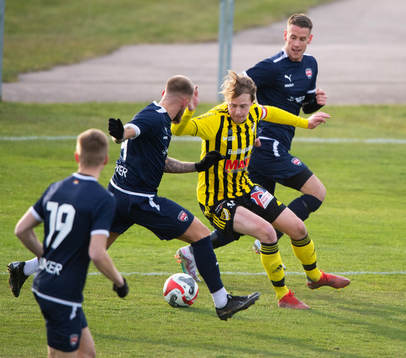 IFK Hässleholms Robin Strömberg i matchen i division 2