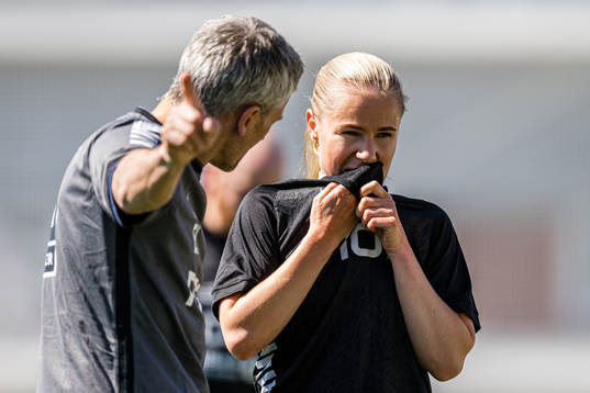 Emil Inauen, head coach of TIL 2020, and Sandra Simonsen of