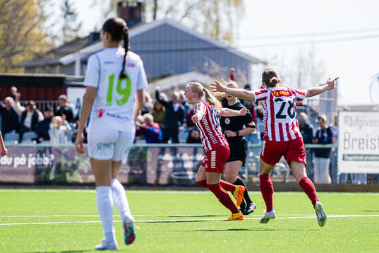 Elea Synnøve Johansen of TIL 2020 celebrates