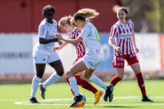 Elea Synnøve Johansen of TIL 2020 and Ine Strømstad Berre