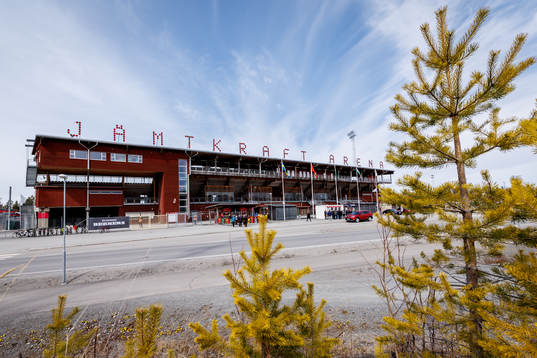 Exteriör vy på Jämtkraft Arena