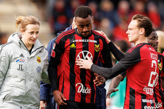 Östersunds Cesar Weilid utgår skadad