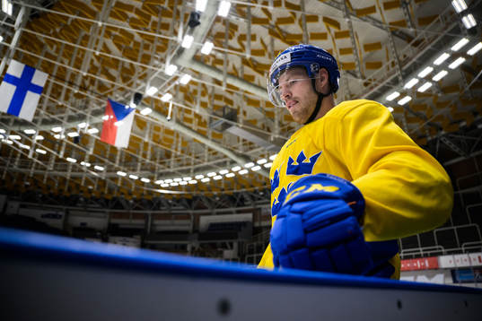 Oscar Lindberg of Sweden at a practice session
