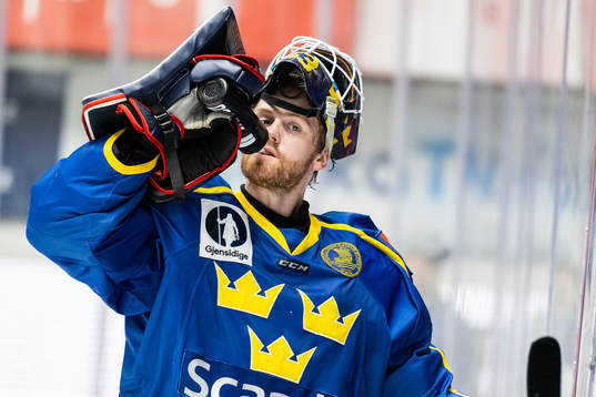 goaltender Marcus Högberg of Sweden