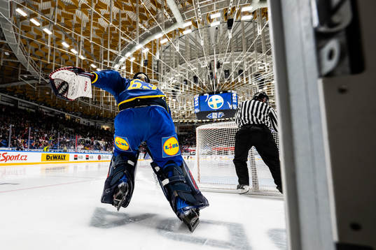 goaltender Marcus Högberg of Sweden