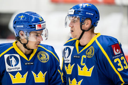 André Petersson and Jakob Silfverberg of Sweden