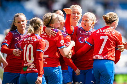 Helsingborgs Stephanie Petersson jublar